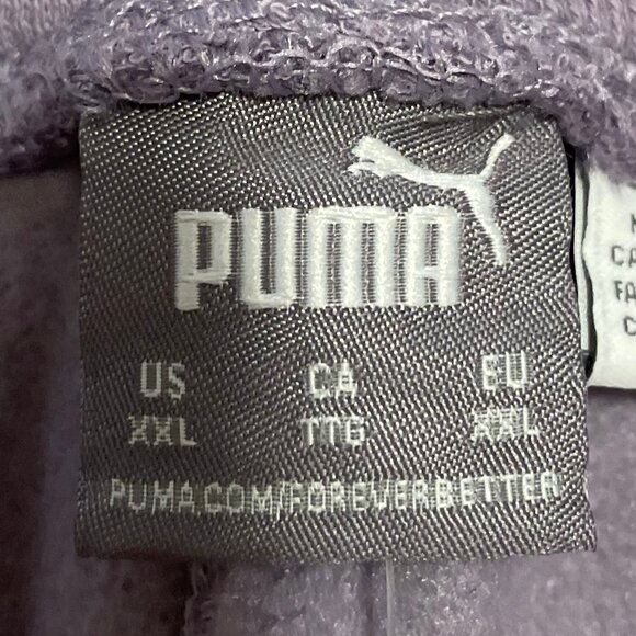 PUMA Ladies Fleece Straight Leg Pant Purple - Picture 5 of 6